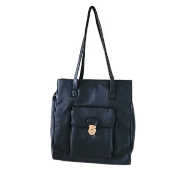 Tote Shoulder Bag Black - Picture 1 of 7
